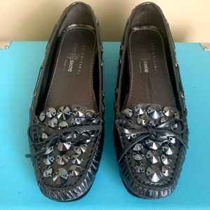 The Original Car Shoe (Prada) Metallic Loafer 35.5